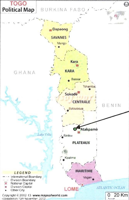 carte togo 2